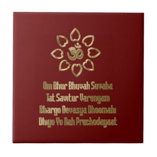 Azulejo De Cerâmica Gayatri mantra