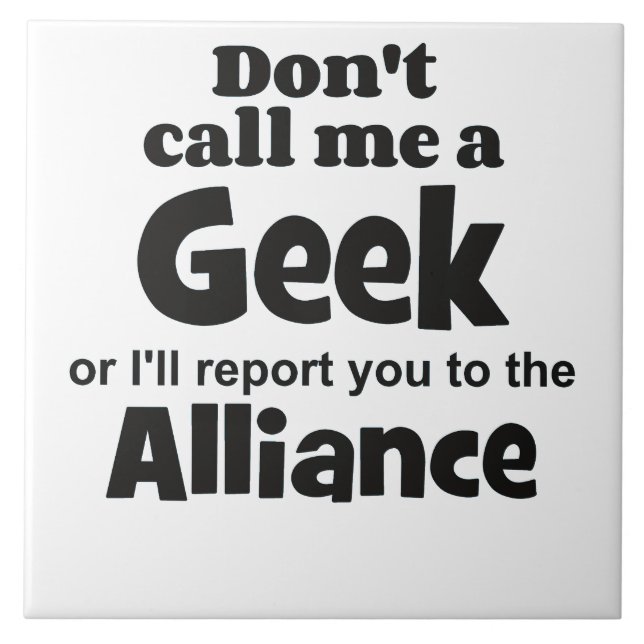 Azulejo De Cerâmica Geek Alliance bf (Frente)