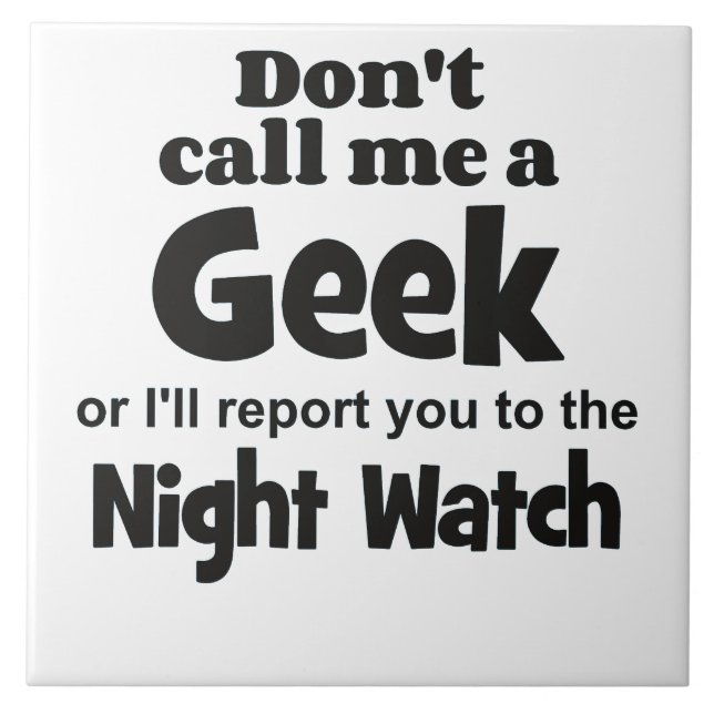 Azulejo De Cerâmica Geek Night Watch bf (Frente)