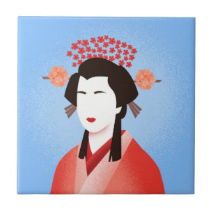 Azulejo De Cerâmica Geisha