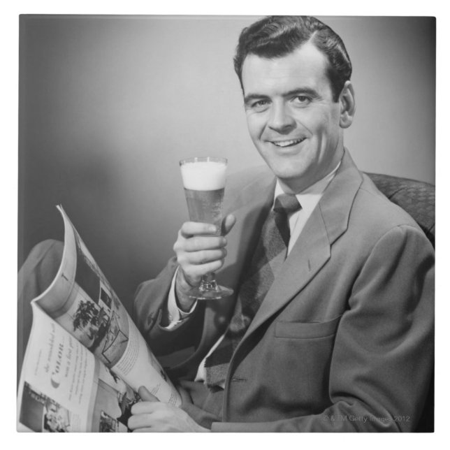 Azulejo De Cerâmica Gelo - cerveja fria (Frente)