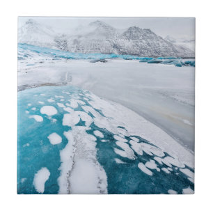 Azulejo De Cerâmica Gelo de glaciar congelado, Islândia