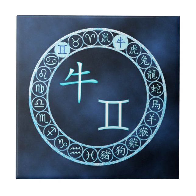 Azulejo De Cerâmica Gemini/Ox (Frente)