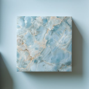 Azulejo De Cerâmica Gemstone Luxurioso Azul-moderno, estético claro