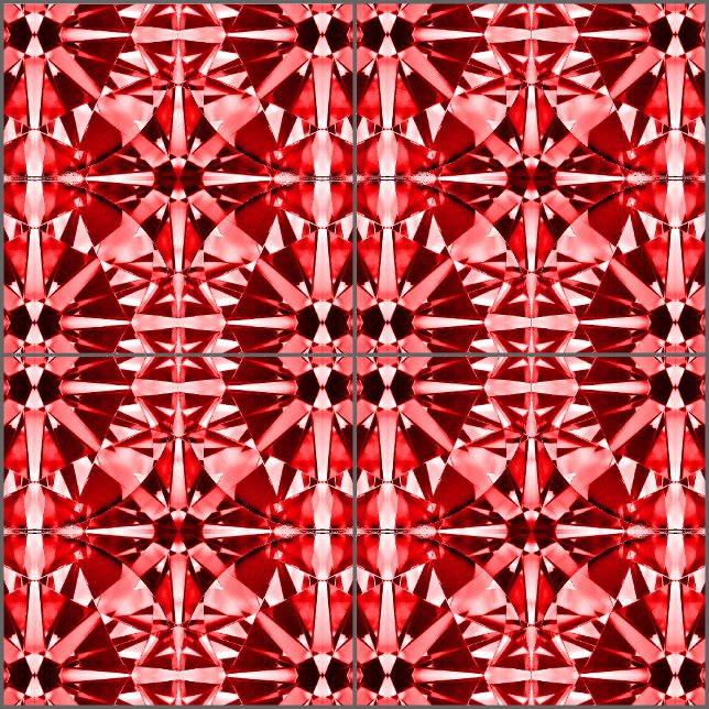 Azulejo De Cerâmica Gemstone vermelho (Criador carregado)