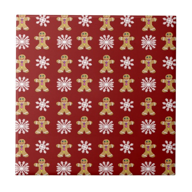 Azulejo De Cerâmica Gengibre e neve (Frente)