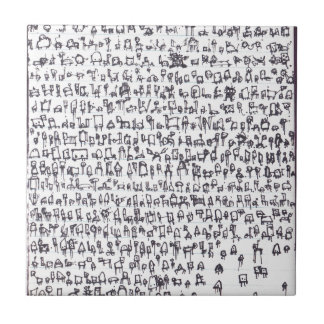 Azulejo De Cerâmica Genoma 001 do robô