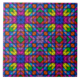 Azulejo De Cerâmica Geometria colorida alegre