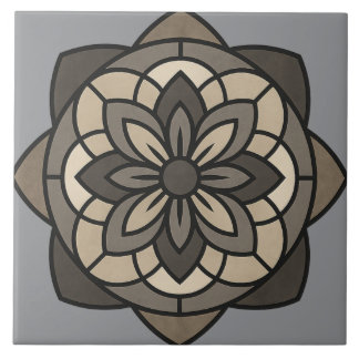 Azulejo De Cerâmica Geometria Floral Elegante
