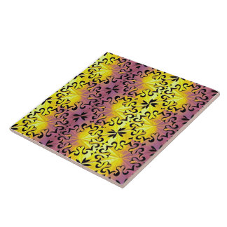Azulejo De Cerâmica Geometria Oculta da Natureza Abstrato Geométrico