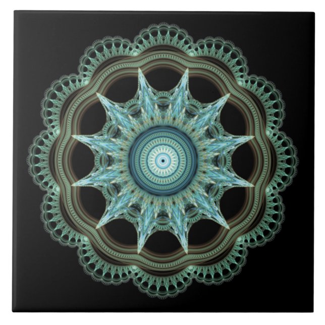 Azulejo De Cerâmica Geometria sagrado (Frente)