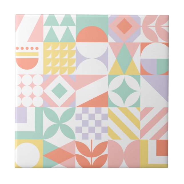 Azulejo De Cerâmica geométrico 32 (Frente)