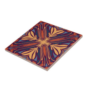 Azulejo De Cerâmica Geométrico Abstrato