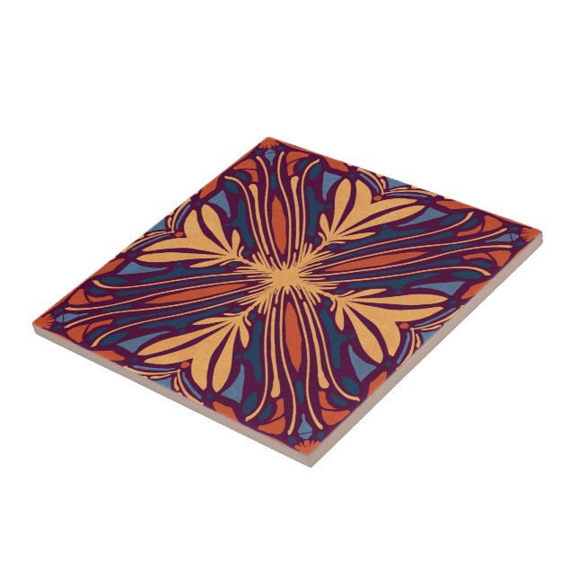 Azulejo De Cerâmica Geométrico Abstrato (Lateral)
