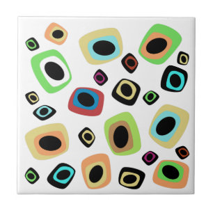 Azulejo De Cerâmica Geométrico do século médio