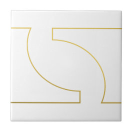 Azulejo De Cerâmica Geométrico Moderno Dourado Falso Minimalista
