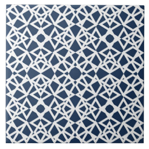 Azulejo De Cerâmica Geométrico, moderno, simples, azul marinho, branc