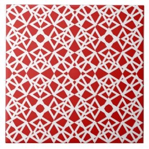Azulejo De Cerâmica Geométrico, moderno, simples, vermelho, branco