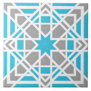 Azulejo De Cerâmica Geométrico, ornamentais, teia, branca, cinzas lev
