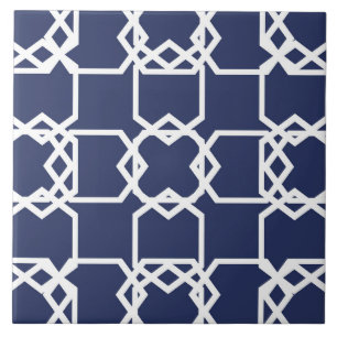 Azulejo De Cerâmica Geométrico, ornamental, moderna, azul-marinho, br