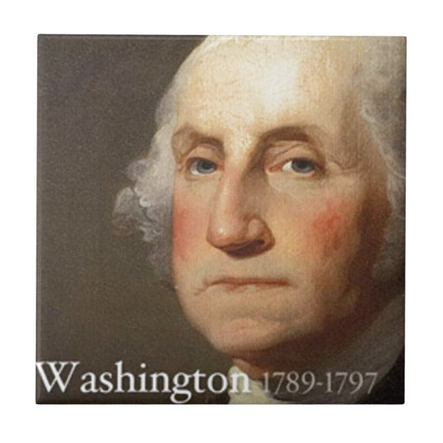 Azulejo De Cerâmica George Washington (Frente)
