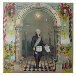 Azulejo De Cerâmica George Washington, pedreiro