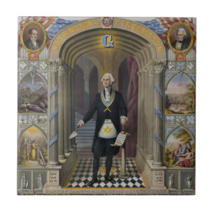 Azulejo De Cerâmica George Washington, pedreiro II