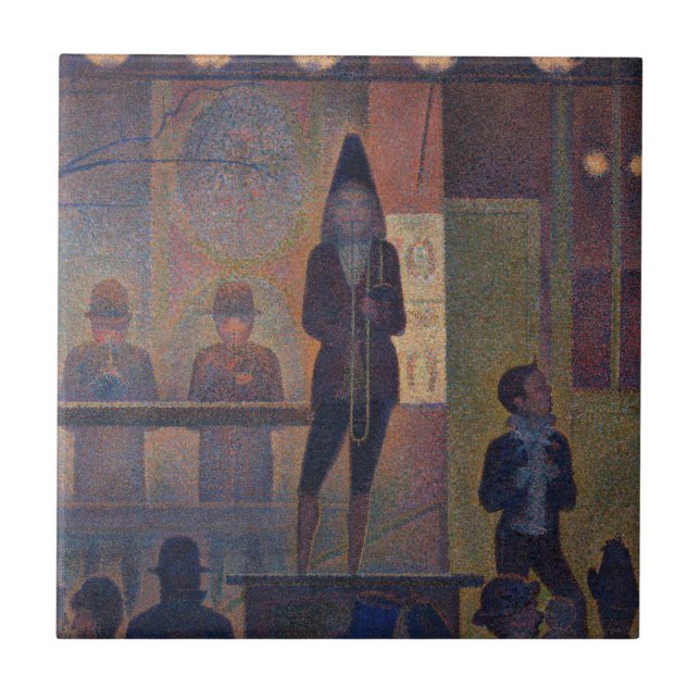 Azulejo De Cerâmica Georges Seurat - Apresentação do Circo (Frente)