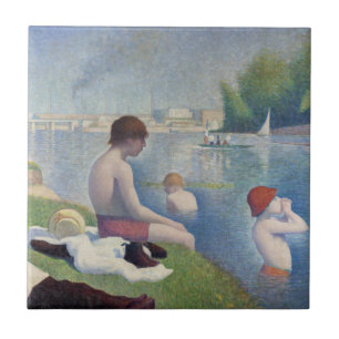 Azulejo De Cerâmica Georges Seurat - Banhistas em Asnieres