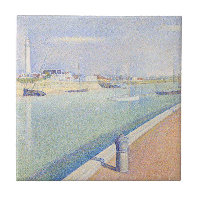 Azulejo De Cerâmica Georges Seurat - O Canal das Gravelinas (Frente)