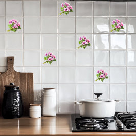 Azulejo De Cerâmica Geranios