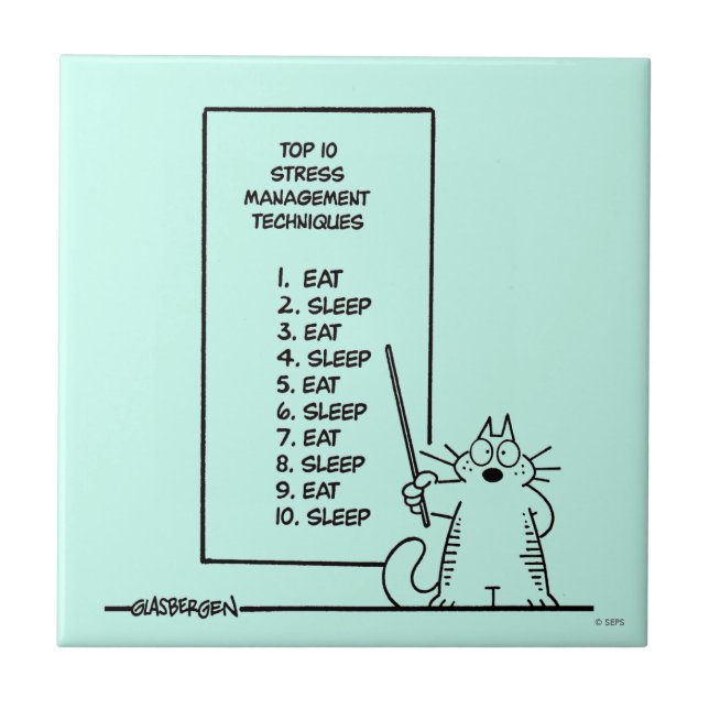 Azulejo De Cerâmica Gerenciamento de Tempo (Frente)