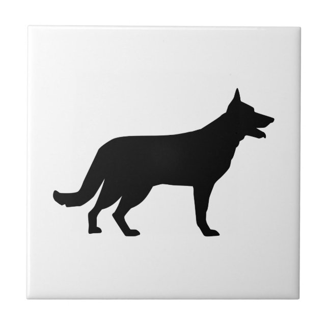 Azulejo De Cerâmica German shepherd (Frente)