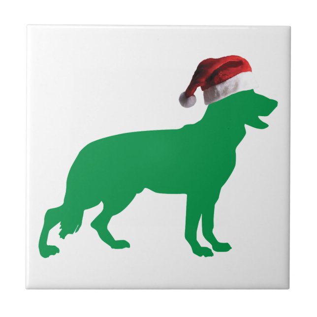 Azulejo De Cerâmica German shepherd de Natal (Frente)