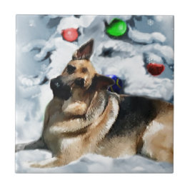 Azulejo De Cerâmica German shepherd Natal
