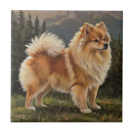 Azulejo De Cerâmica German Spitz