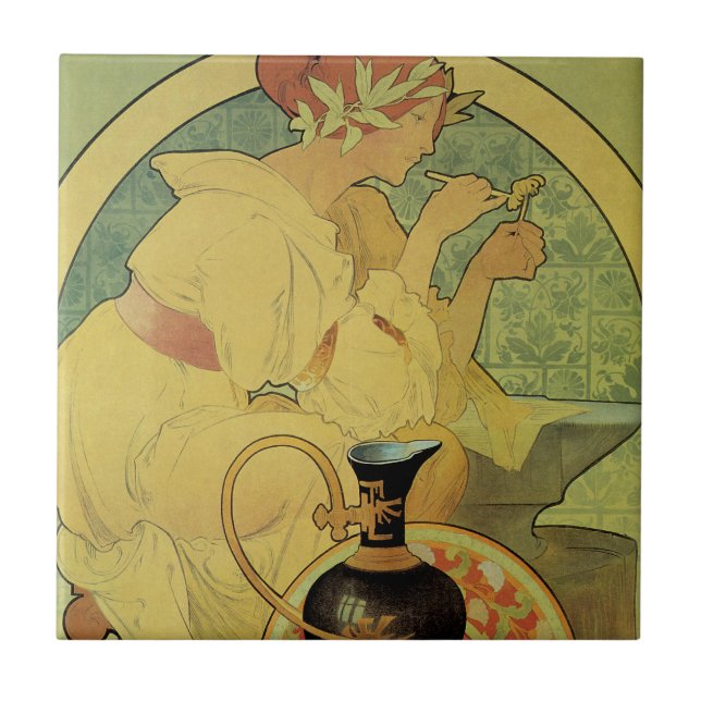 Azulejo De Cerâmica Gewerbe Museen (Frente)