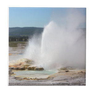 Azulejo De Cerâmica Geyser de Yellowstone