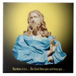 Azulejo De Cerâmica Gian Lorenzo Bernini Bust do Cristo 1679