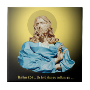 Azulejo De Cerâmica Gian Lorenzo Bernini Bust do Cristo 1679