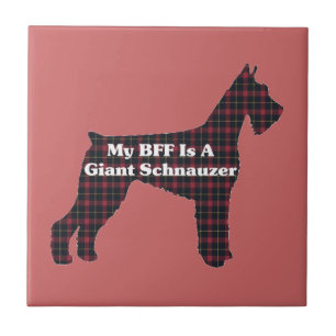 Azulejo De Cerâmica Giant Schnauzer BFF