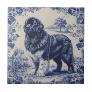 Azulejo De Cerâmica Gigante Gentil em Azul de Delft