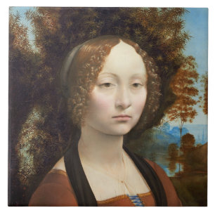 Azulejo De Cerâmica Ginevra de' Benci, C. 1474 - 78