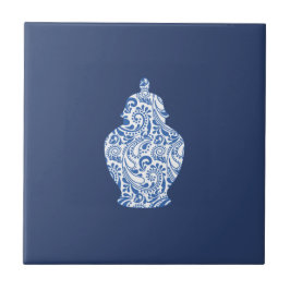 Azulejo De Cerâmica Ginger Jar Pottery Blue