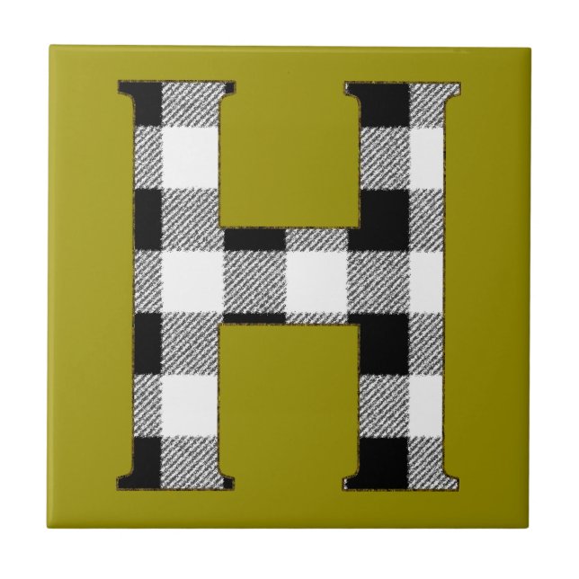 Azulejo De Cerâmica Gingham Check H (Frente)