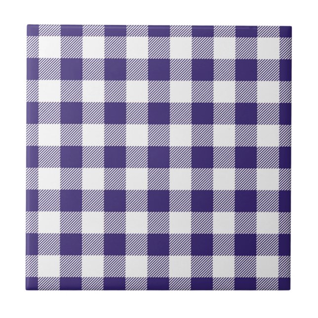 Azulejo De Cerâmica Gingham Pattern (Frente)
