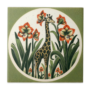 Azulejo De Cerâmica Girafa