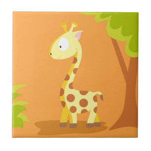 Azulejo De Cerâmica Girafa de meu serie dos animais do mundo