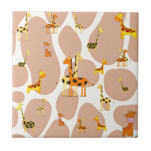Azulejo De Cerâmica Girafas