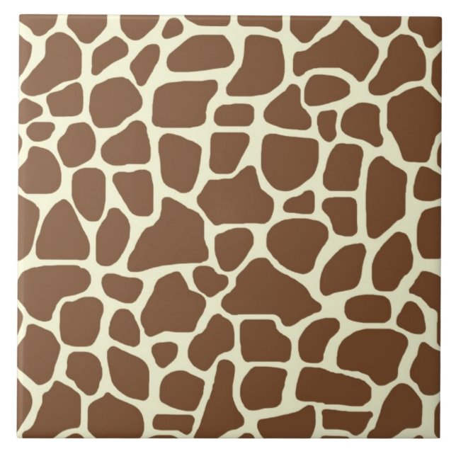 Azulejo De Cerâmica Giraffe impressão (Frente)